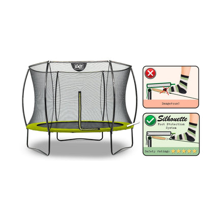 EXIT Silhouette trampoline ø244cm - groen - Doika BV - Trampoline - EXIT Toys - 8719743250239 - 12.93.08.40