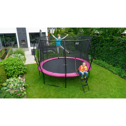 EXIT Silhouette trampoline ø244cm - roze - Doika BV - Trampoline - EXIT Toys - 8719743250307 - 12.93.08.60