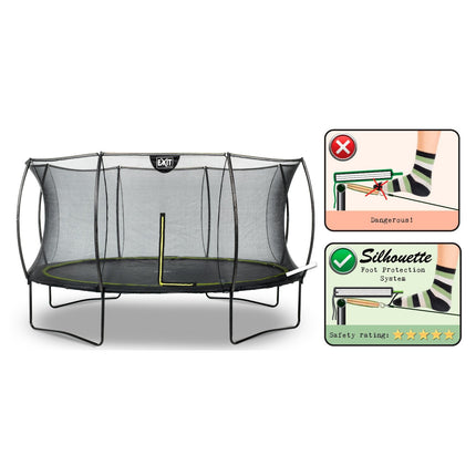 EXIT Silhouette trampoline ø427cm - zwart - Doika BV - Trampoline - EXIT Toys - 8717703020229 - 12.93.14.00