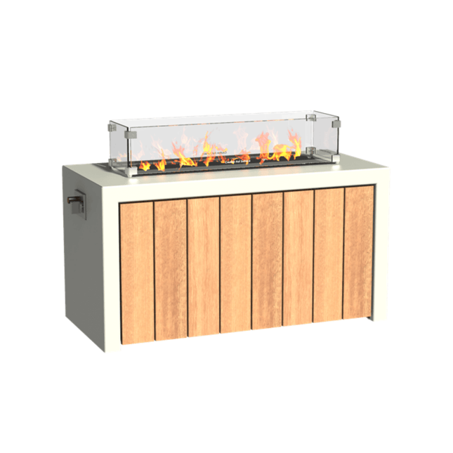 Forno Brann vuurtafel Aluminium 112,9x52,5x60cm - Doika BV - Vuurtafel - Forno - VBAW5