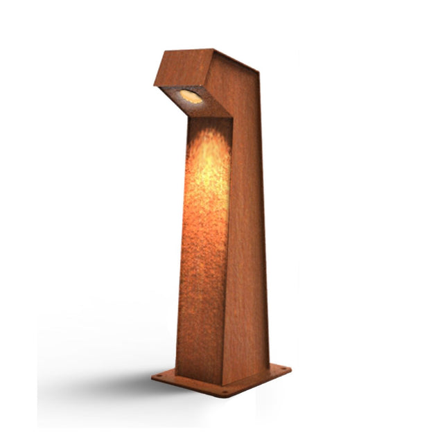 GARDD lamp cortenstaal 10x15x50cm (DxBxH) - Doika BV - Buitenverlichting - Gardd - GARDD-C5S-500