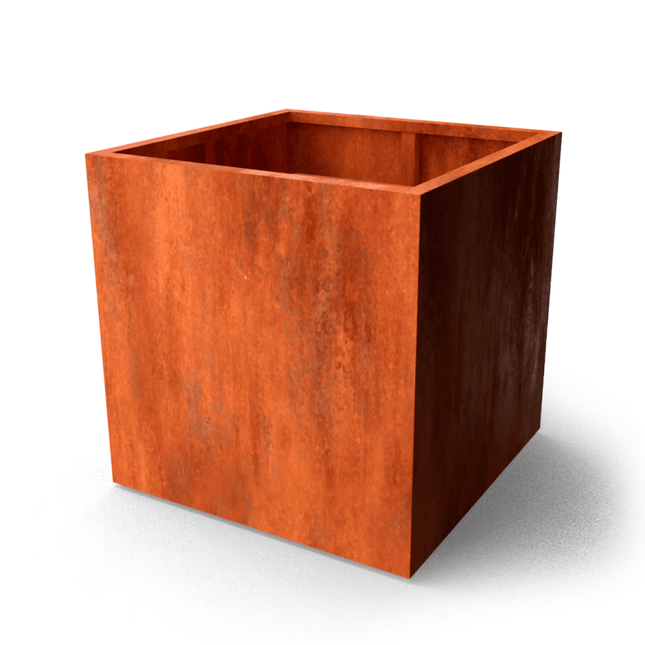 QuadraB7 plantenbak - 100x100x100cm 89kg - cortenstaal - LetterBox - Plantenbak - Geroba - QuadraB4