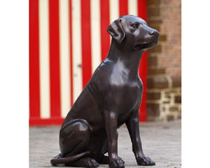 Thermobrass Hond 71x33x45cm (HxBxL) - Doika BV - Bronzen beeld - Thermobrass - 5410807906781 - B678