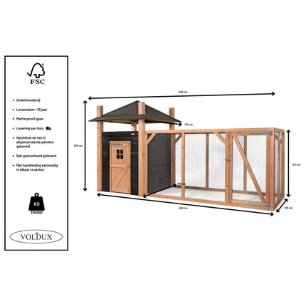 Voldux Hooiberg Niek XL 462 x 175 x 225 cm - Doika BV - Hooiberg - Voldux - 8720569162385 - 8720569162385